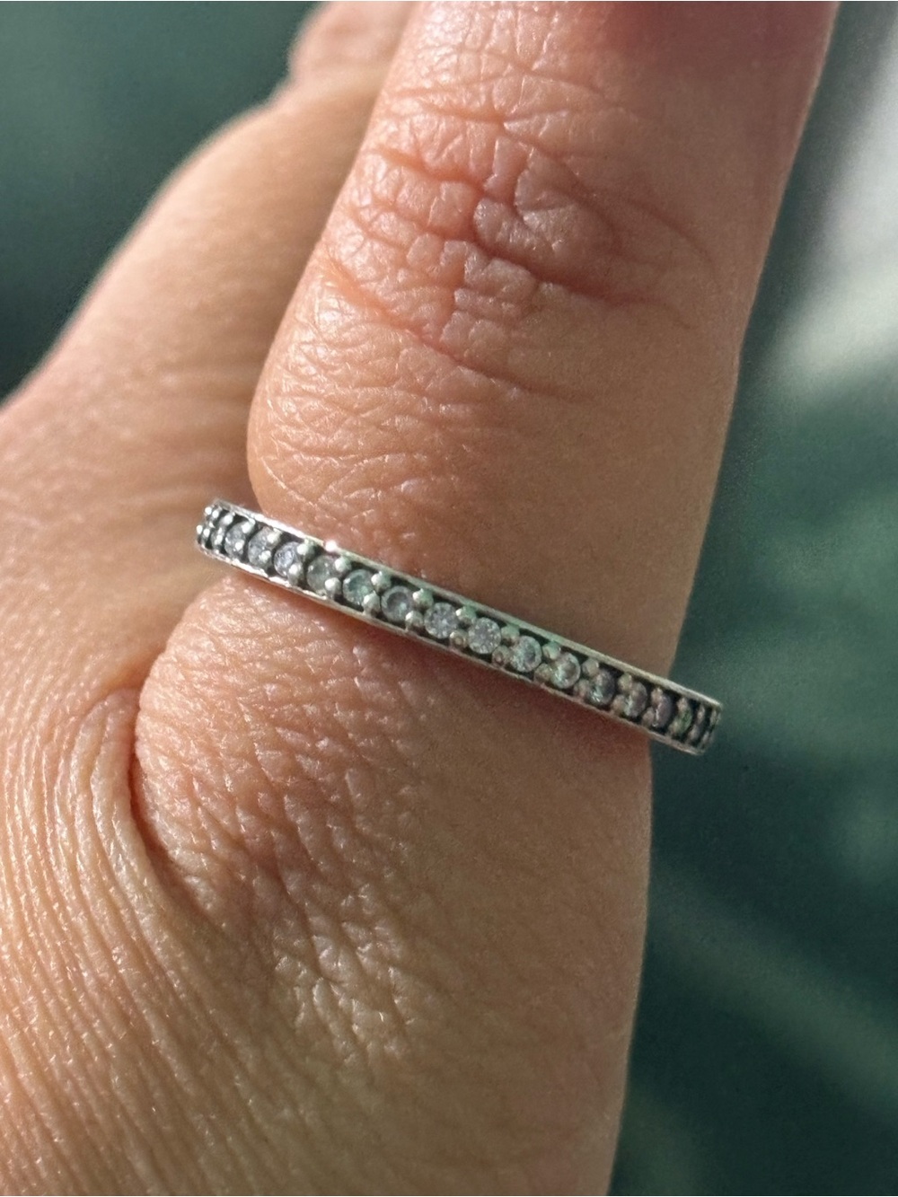 Pandora Silver Pave Eternity Ring